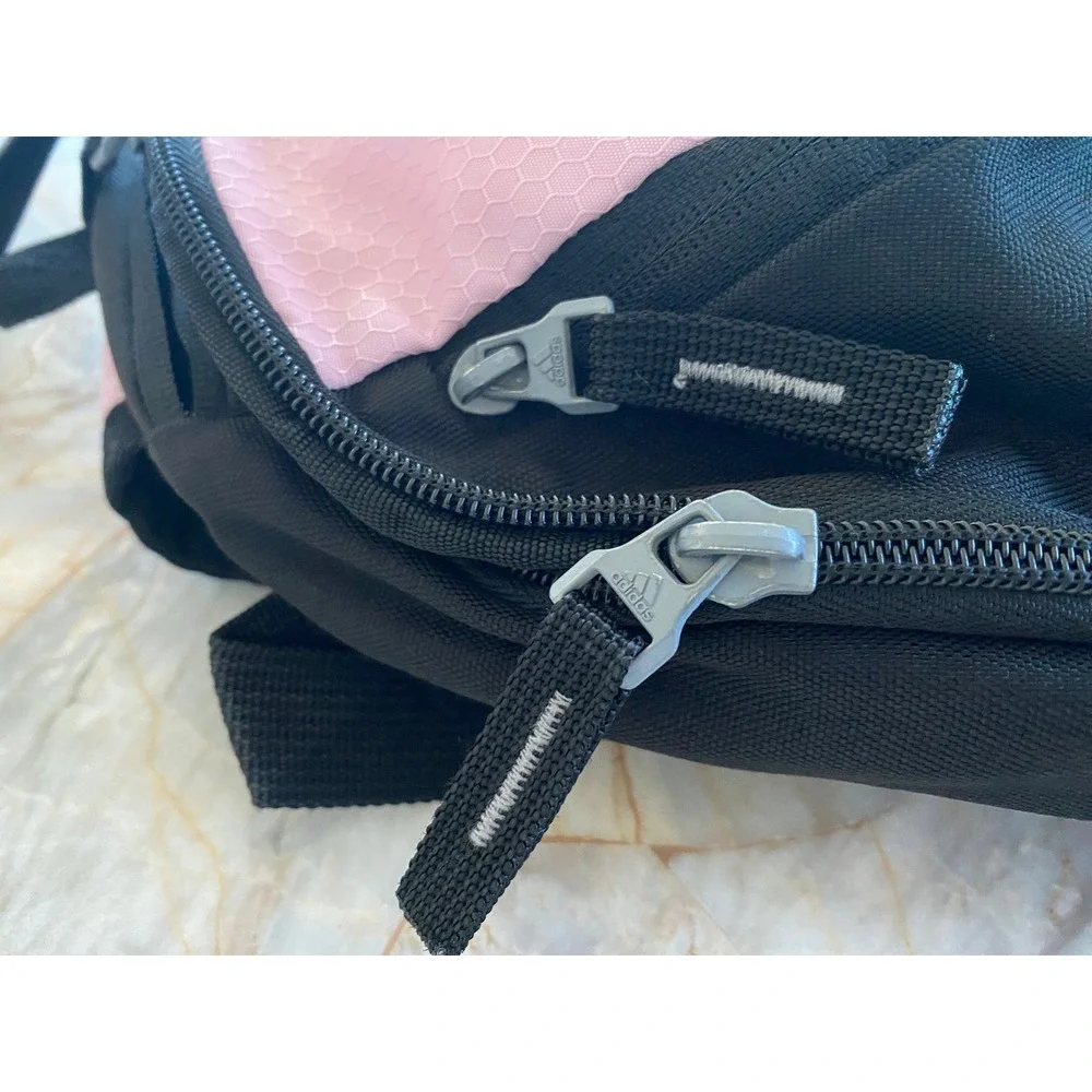Adidas Hydroshield Backpack Pink Black Honeycomb Water Resistant Sports Bag